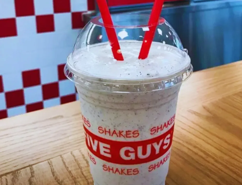 five guys Oreo Cookies milkshake