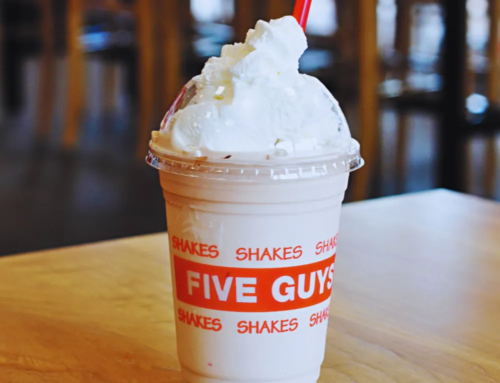 five guys Peanut Butter Milkshake