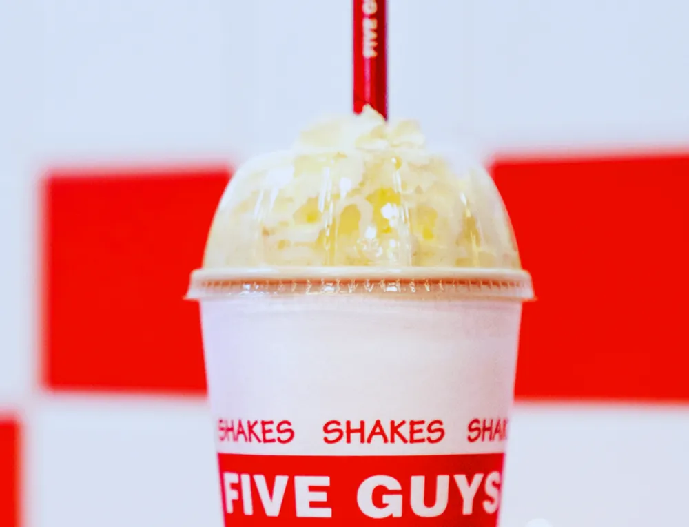 five guys Vanila milkshake