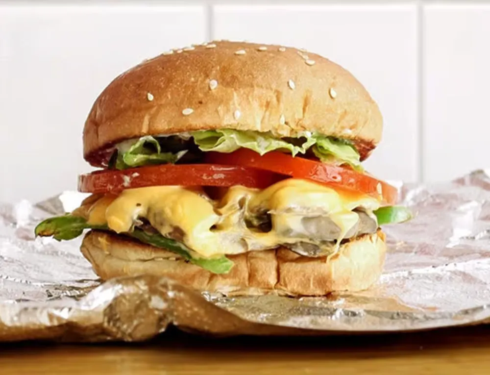 five guys Veggie Cheese Sandwich