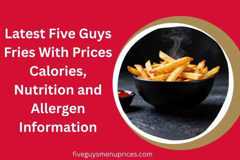 Latest Five Guys Fries With Prices